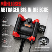 XIIW Wandfräse 1600W, Sanierungsfräse 120 mm mit Seitenfräser, 1000–4000 U/min für Putz, Farbe & Kleberreste