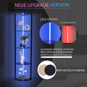 5 Stufige RGB Eckregal Stehend,LED Stehlampe Wohnzimmer 160cm App & Fernbedienung 2700 - 6500K