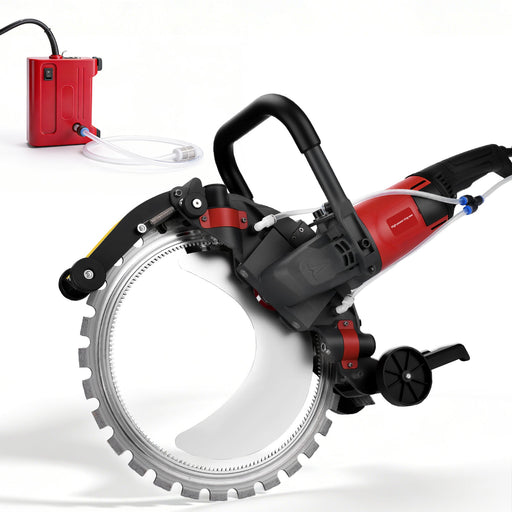 5000W Betonsäge elektrisch mit 408 mm Diamantklinge & Naßschnittsystem für Wand, Beton & Stein