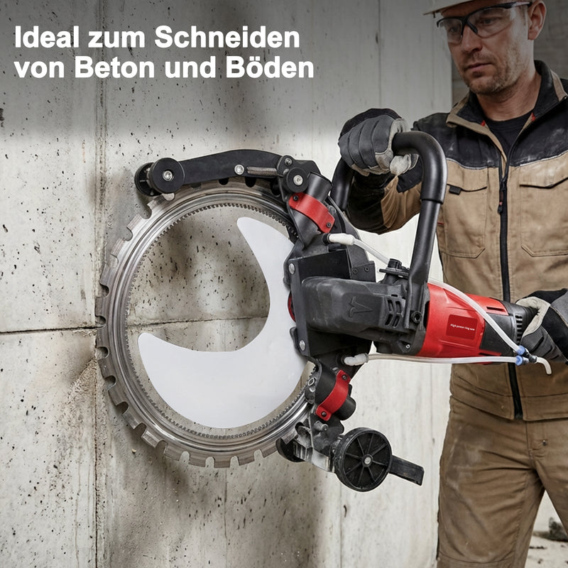 5000W Betonsäge elektrisch mit 408 mm Diamantklinge & Naßschnittsystem für Wand, Beton & Stein