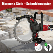 5000W Betonsäge elektrisch mit 408 mm Diamantklinge & Naßschnittsystem für Wand, Beton & Stein