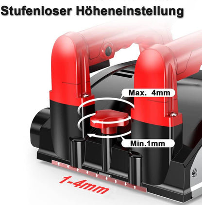 XIIW Wandschleifer – Elektrisches Schleifgerät mit 1600W Leistung & Hartmetall-Frästrommel für Wand & Boden