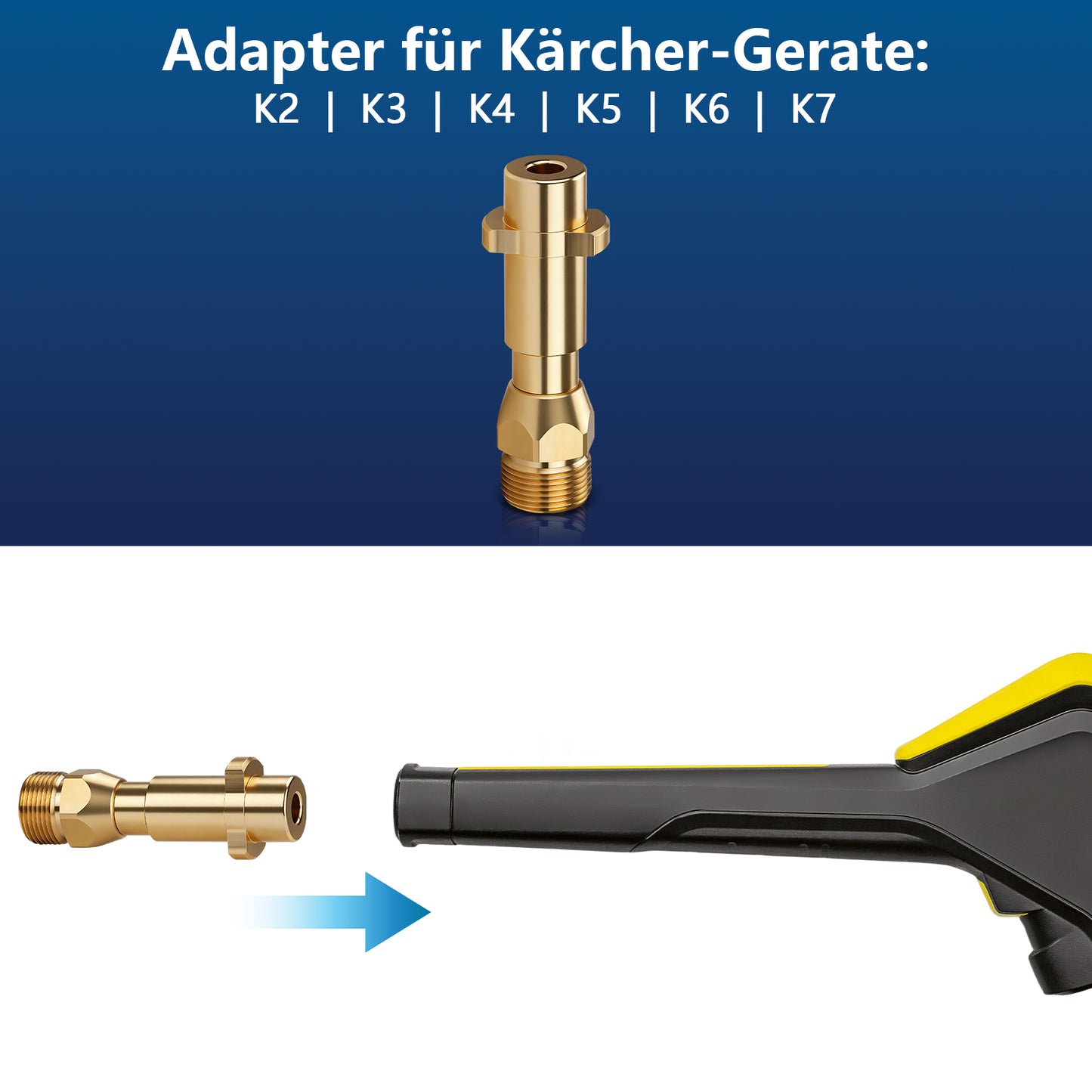 High Pressure Drain Cleaning Hose Kit for Kärcher K2-K7 Pressure Washers with Brass Nozzles