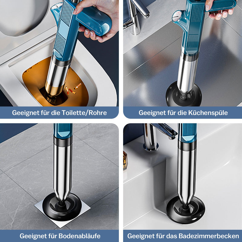 8 Bar Abflussreiniger Rohrreiniger Pumpe Druckluft Rohrreinigung