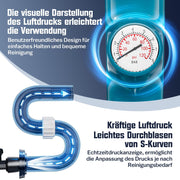 8 Bar Abflussreiniger Rohrreiniger Pumpe Druckluft Rohrreinigung