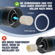 8 Bar Abflussreiniger Rohrreiniger Pumpe Druckluft Rohrreinigung