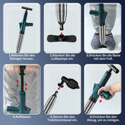 8 Bar Abflussreiniger Rohrreiniger Pumpe Druckluft Rohrreinigung