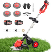 800W Akku - Rasentrimmer mit 2 Akkus – kompatibel mit Makita 18V