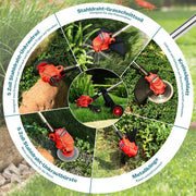 800W Bürstenloser Rasentrimmer für Makita 18V Akku, inkl. Schneidedraht, Metallklingen & Unkrautbürste – Effizient & Stromsparend für Gartenarbeit