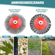 800W Bürstenloser Rasentrimmer für Makita 18V Akku, inkl. Schneidedraht, Metallklingen & Unkrautbürste – Effizient & Stromsparend für Gartenarbeit