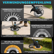 980W Akku Rasentrimmer Bürstenlos 14800 U/min Freischneider Unkrautbürste mit Sägeblatt Makita 18V kompatibel Garten Trimmer Multitool