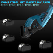 980W Akku Rasentrimmer Bürstenlos 14800 U/min Freischneider Unkrautbürste mit Sägeblatt Makita 18V kompatibel Garten Trimmer Multitool