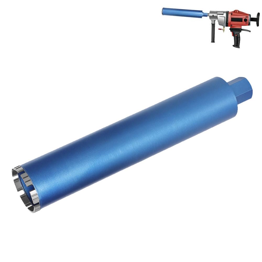 Diamond core bit L 460mm | Ø52mm-Ø200mm | 1 1/4 inch UNC | with turbo segment SDS-PLUS adapter core drill segment height 10mm wet core bit dry core bit laser welded for concrete granite marble stone masonry 