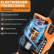 Akku - Presszange elektrohydraulisch – automatische Druckkontrolle, TH & V Pressbacken