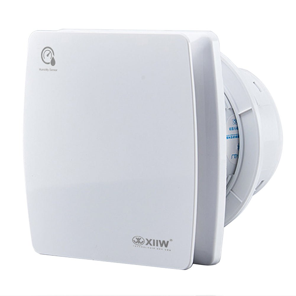 Badlüfter mit Feuchtesensor und Nachlauffunktion für Badezimmer und Küche – Leise, 100mm