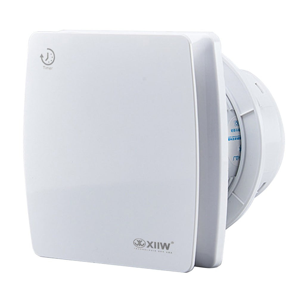 Bathroom extractor fan with run-on timer 0–30 minutes – ideal for bathrooms, humidity control, and mold prevention