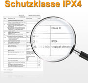 Badlüfter Ø100mm mit Timer – Leise (34dB), Energiesparend (12W), IPX4 Spritzwassergeschützt für Bad & WC