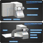 Badlüfter Ventilator 100mm – Leise, Effizient mit Rückstauklappe, Überhitzungsschutz für Badezimmer und Feuchträume