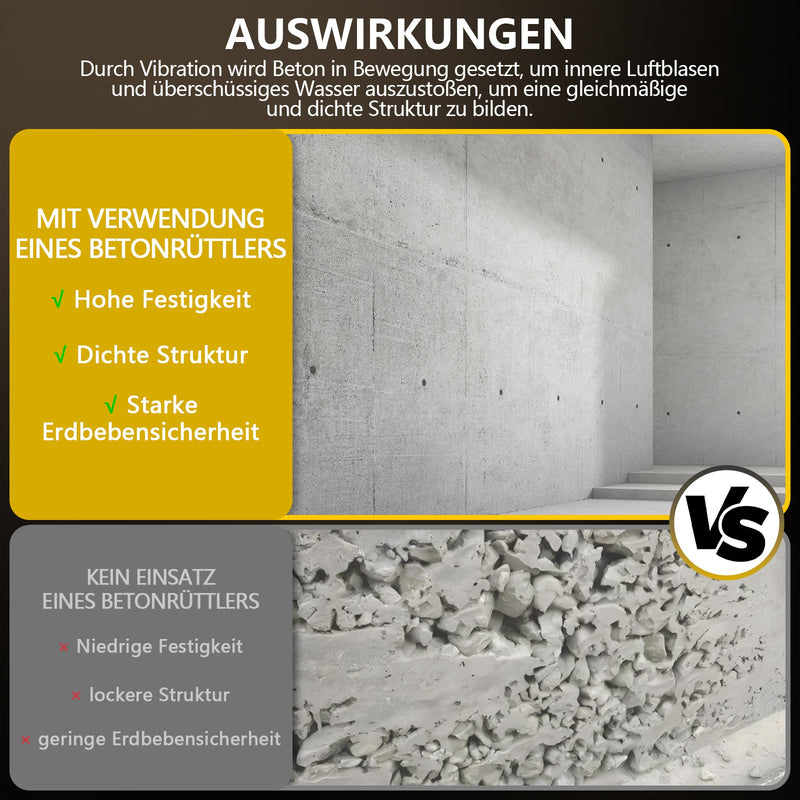 3200W Betonrttler mit 35mm Kopf & 4m Welle fr Betonarbeiten XIIW 3200W Betonrttler mit 35mm Kopf & 4m Welle fr Betonarbeiten XIIW