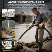 Betonrüttler 3200W mit 35mm Vibrationskopf und 4m flexibler Welle für Betonverdichtung