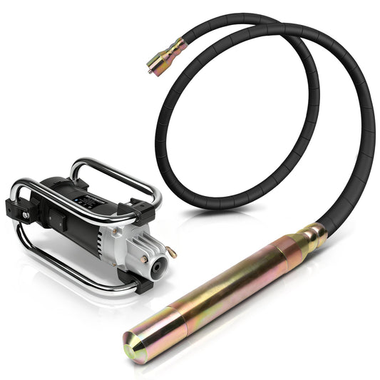 Betonrüttler 3200W – Reinkupfer Motor, 50mm Kopf, 4m Weichwelle, 30 Min Dauerbetrieb