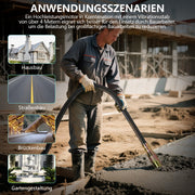 Betonrüttler 3200W – Reinkupfer Motor, 50mm Kopf, 4m Weichwelle, 30 Min Dauerbetrieb