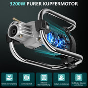 Betonrüttler 3200W – Reinkupfer Motor, 50mm Kopf, 4m Weichwelle, 30 Min Dauerbetrieb