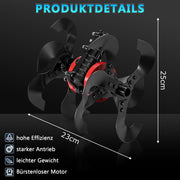 Bodenfräse Aufsatz für Freischneider 26mm 9 - Zahn Gartenfräse Kultivator Bodenlockerer mit Manganklingen für Benzin Rasentrimmer Garten