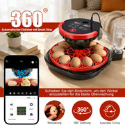 Brutgerät 12 Eier mit Kamera App Steuerung Inkubator automatisch Hühner Wachtel Eier Brutmaschine Temperatur Feuchtigkeit Kontrolle