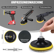 Diamant Polierscheiben Set – 12 - tlg. mit M14 Zubehör &amp; Bohreraufsatz