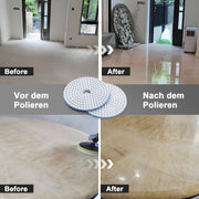 Diamant Polierscheiben Set – 12 - tlg. mit M14 Zubehör &amp; Bohreraufsatz