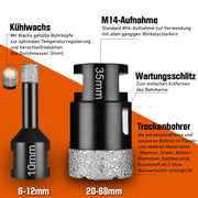 Diamant - Trennscheibe & Bohrkrone Set – Profi Fliesenleger Werkzeug 125mm