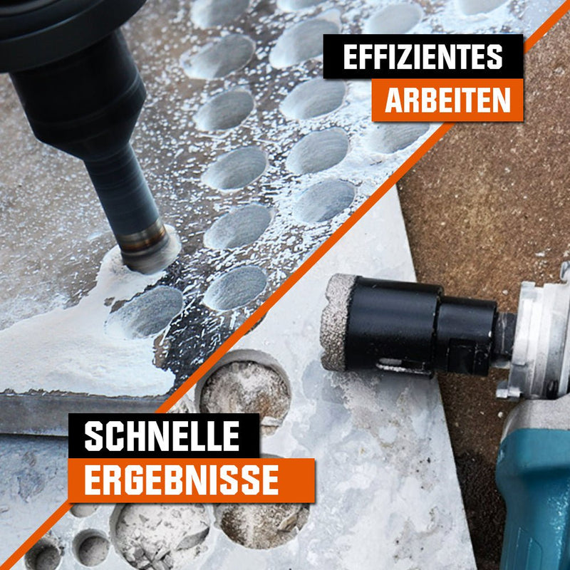 Diamant - Trennscheibe & Bohrkrone Set – Profi Fliesenleger Werkzeug 125mm