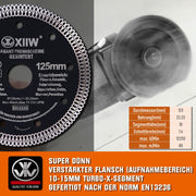 Diamant - Trennscheibe & Bohrkrone Set – Profi Fliesenleger Werkzeug 125mm