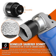 Diamant - Trennscheibe & Bohrkrone Set – Profi Fliesenleger Werkzeug 125mm