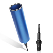 Diamantbohrkrone mit 10mm Turbosegment | 1 ¼ UNC Aufnahme | Nutzlänge 415 mm | Ø 52 mm - Ø 200 mm |