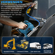 Digitale Akku - Fettpresse für Makita 18V Akkus | 15000 PSI, mit Mengenzähler | Profi - Set als Solo - Gerät im Koffer