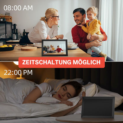 Digitaler Bilderrahmen 10,1 Zoll mit WLAN, HD Touchscreen & 32GB Speicher