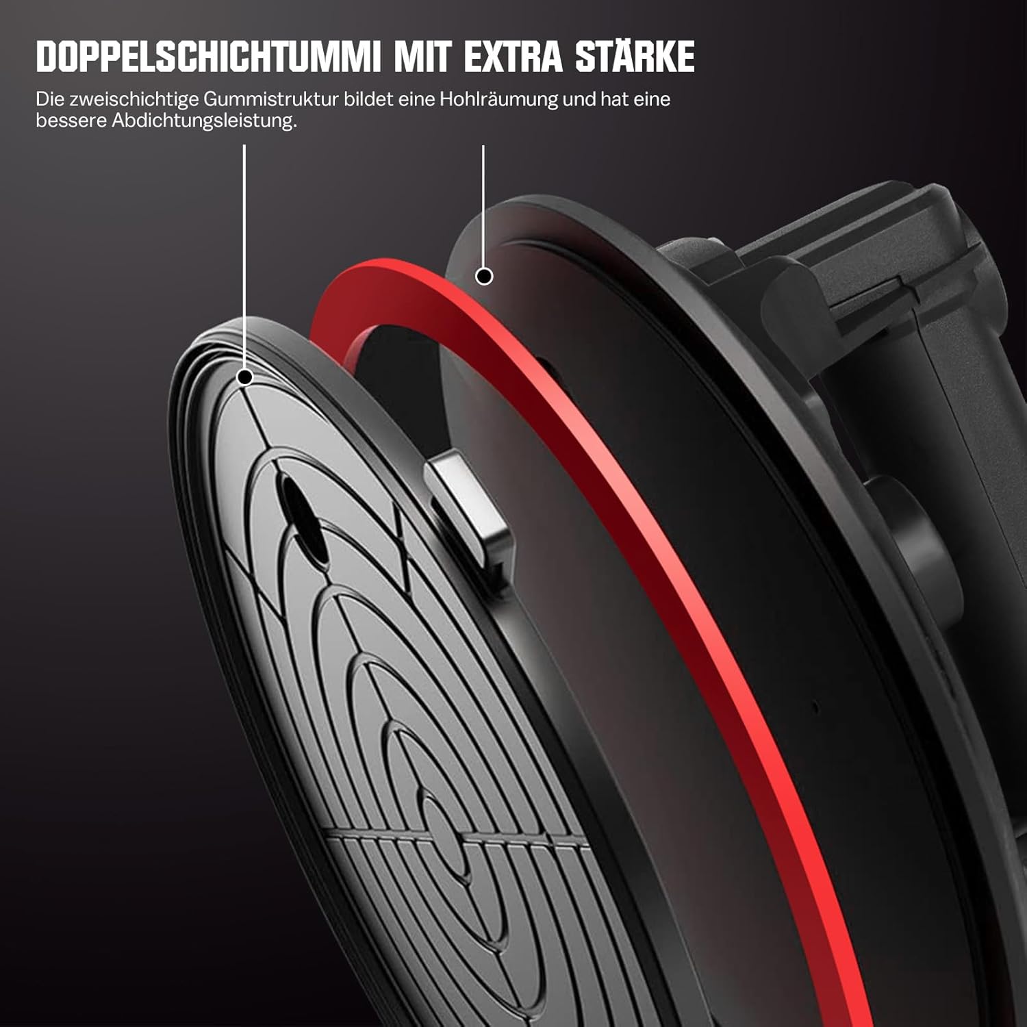 Doppelsauger 300 kg mit Akku & USB - C – Elektrischer Glasheber für Fliesen