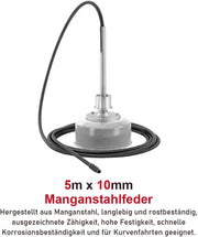 Drain Clean Rohrreinigungsgerät 39.5m Spirale | 500W 450PRMM | für Ø30 - 100mm Rohrleitungen | 8 Köpfe |
