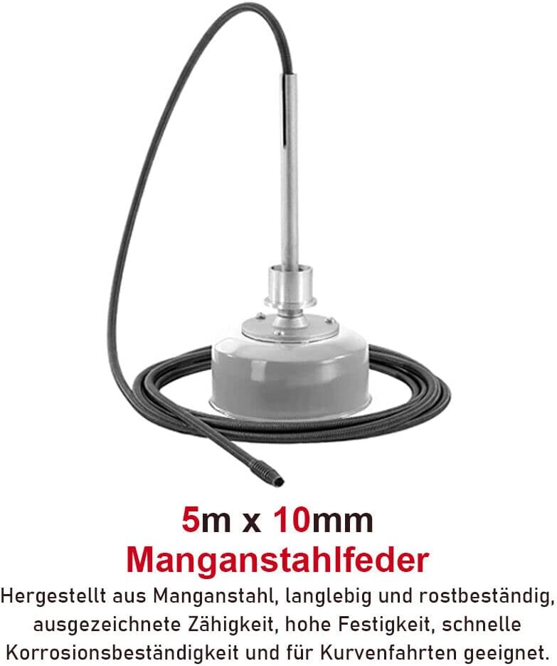 Drain Clean Rohrreinigungsgerät 39.5m Spirale | 500W 450PRMM | für Ø30 - 100mm Rohrleitungen | 8 Köpfe |