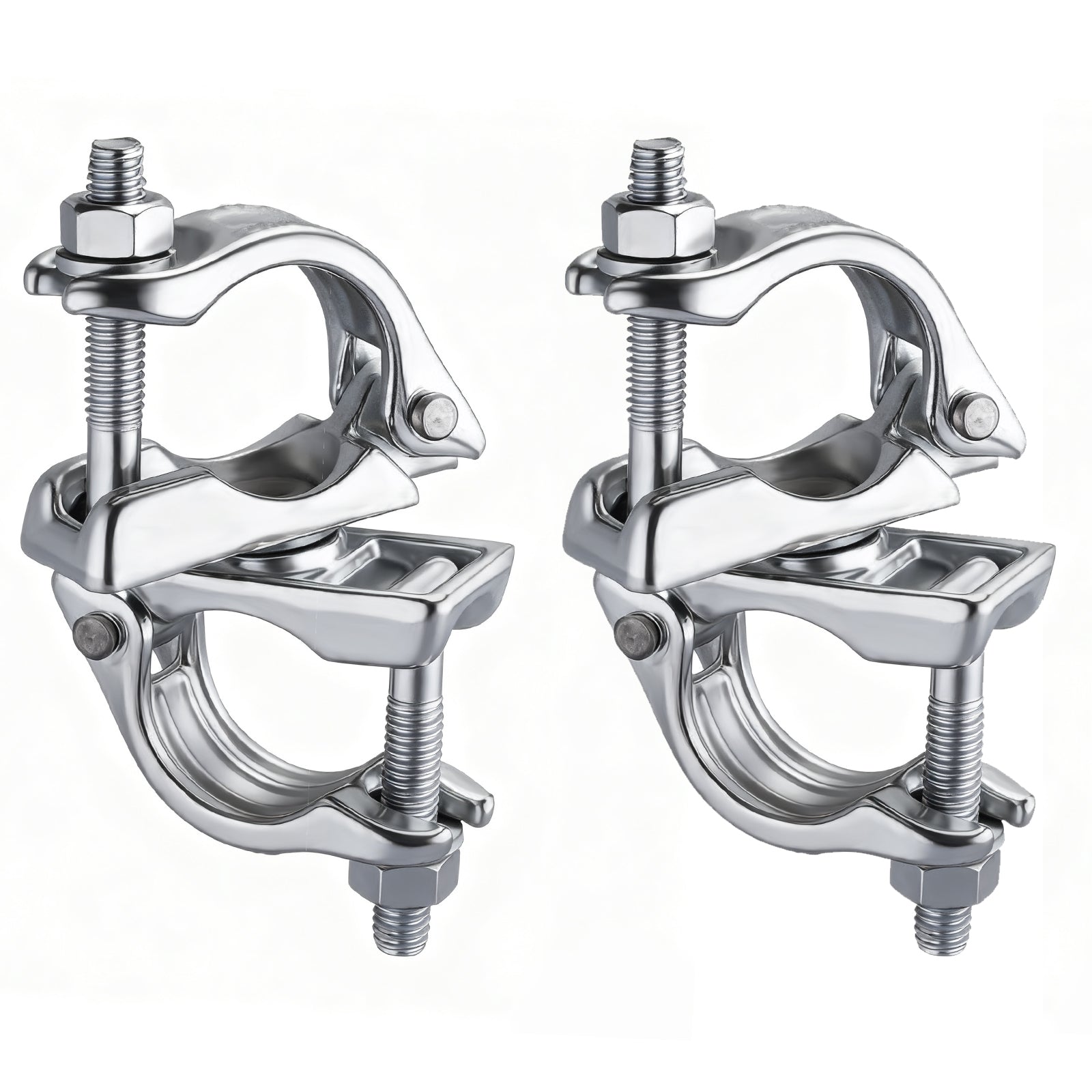 Drehkupplung Gerüst 4er Set – 360° Rohrkupplung für 45 - 50mm Gerüstrohre, Verzinkt, Robust & Korrosionsbeständig