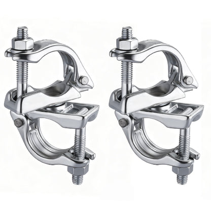 Drehkupplung Gerüst 4er Set – 360° Rohrkupplung für 45 - 50mm Gerüstrohre, Verzinkt, Robust & Korrosionsbeständig