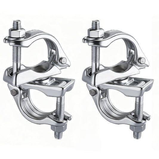 Drehkupplung Gerüst 4er Set – 360° Rohrkupplung für 45 - 50mm Gerüstrohre, Verzinkt, Robust & Korrosionsbeständig