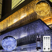 Eiszapfen Lichterkette – IP44 Wasserdicht, 11 Modi, Dimmbar, Timer &amp; Speicherfunktion