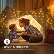 Eiszapfen Lichterkette – IP44 Wasserdicht, 11 Modi, Dimmbar, Timer &amp; Speicherfunktion