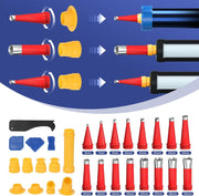 Elektrische Kartuschenpresse Silikonspritze mit 2 Akku 7840N Kartuschenpistole mit LED