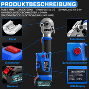 Elektrische Presszange elektrohydraulisch mit automatischer Druckentlastung, TH & V Kontur