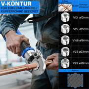 Elektrische Presszange elektrohydraulisch mit automatischer Druckentlastung, TH & V Kontur