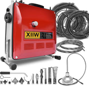 Elektrische Rohrreinigungsmaschine 850W Set, Ø20 - 200mm, Spiralen 16/22/10mm